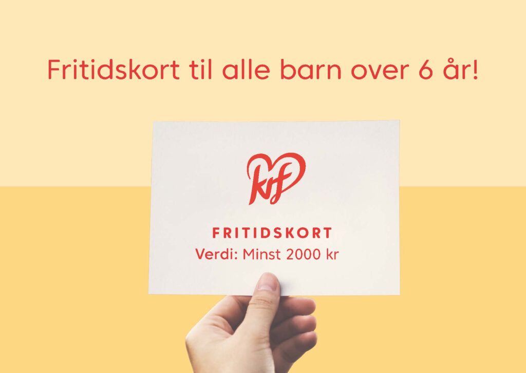 Fritidskortet: illustrasjon av fritidskort for barn over 6 år