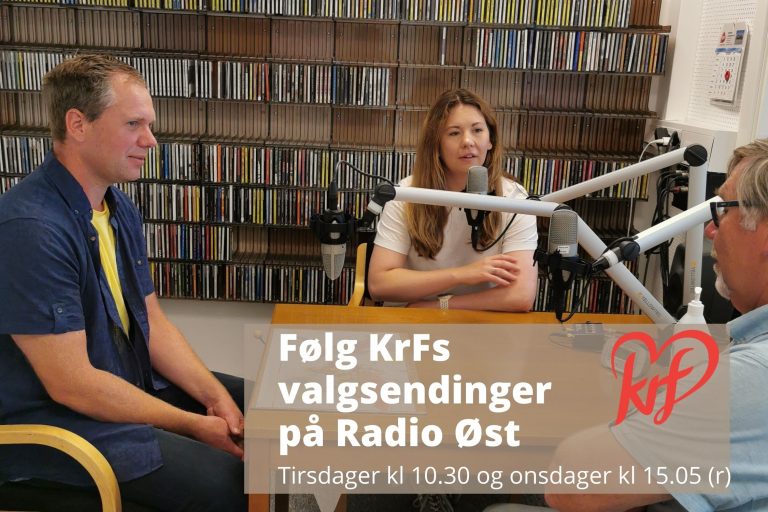 Maria Moe og Einar Kiserud på Radio Øst