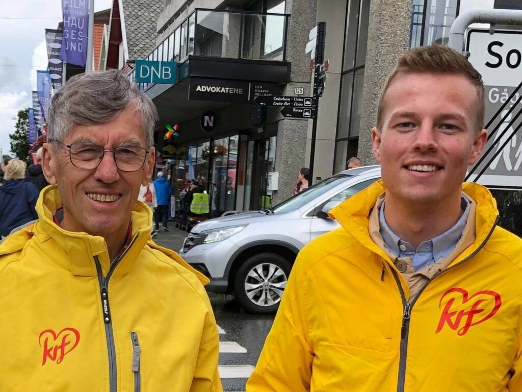 Bilde av Einar Steensnæs og Hadle Rasmus Bjuland i Haugesund.