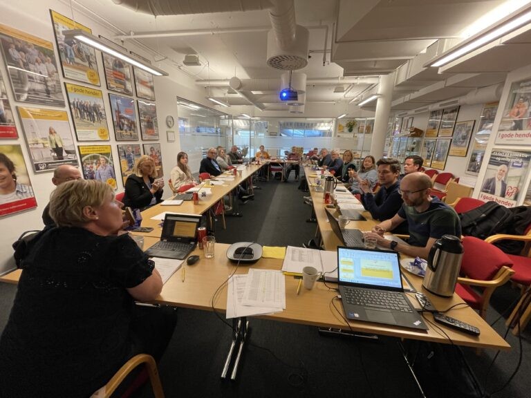 Bilde som viser fylkesstyremøtet i Rogaland KrF