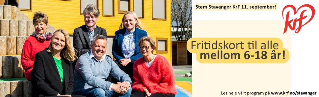 Annonse Fritidskort Stavanger KrF