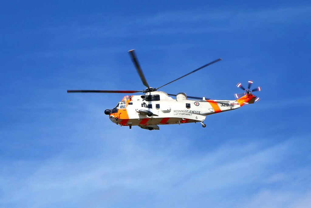 Luftforsvarets redningstjeneste helikopter