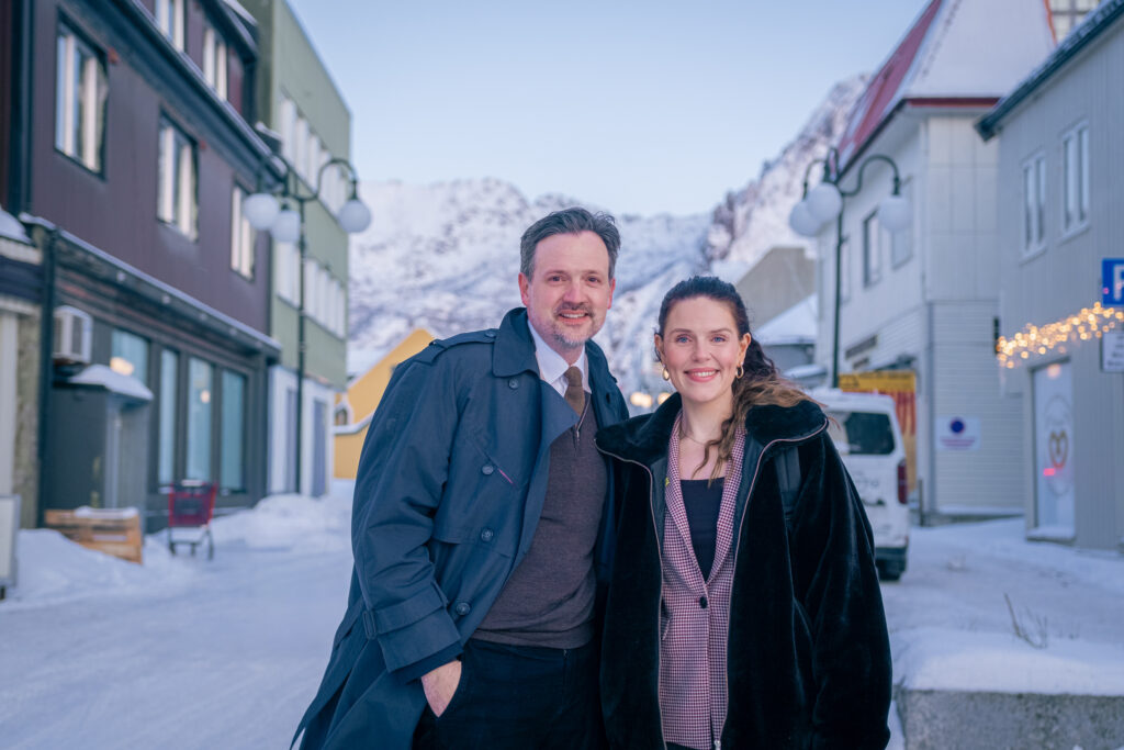 Dag-Inge Ulstein sammen med Thora-Randi Unstad Rolandsen