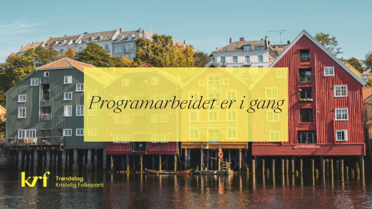 Programarbeidet er i gang